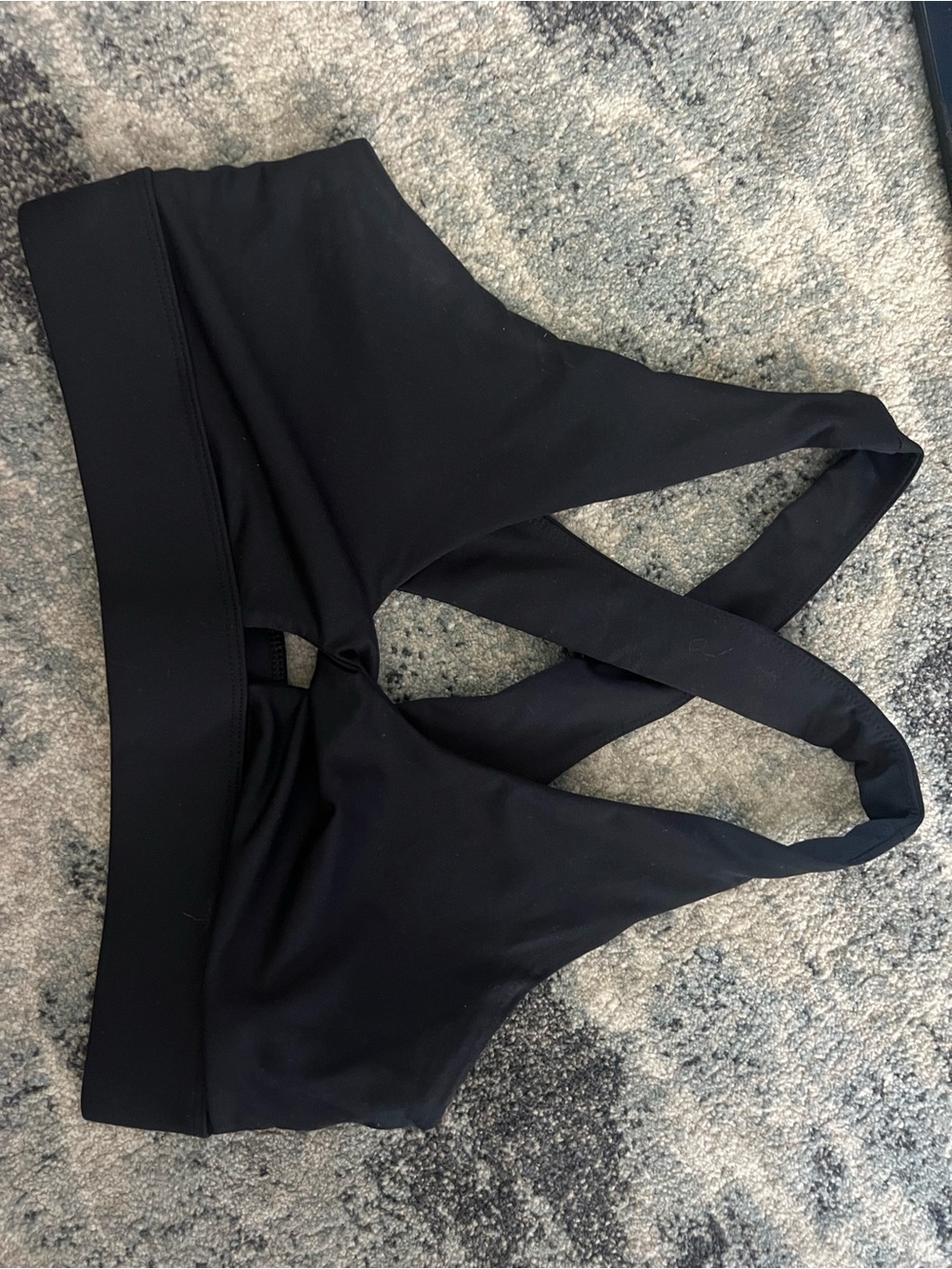 Fabletics Black Cross-Back Sports Bralette